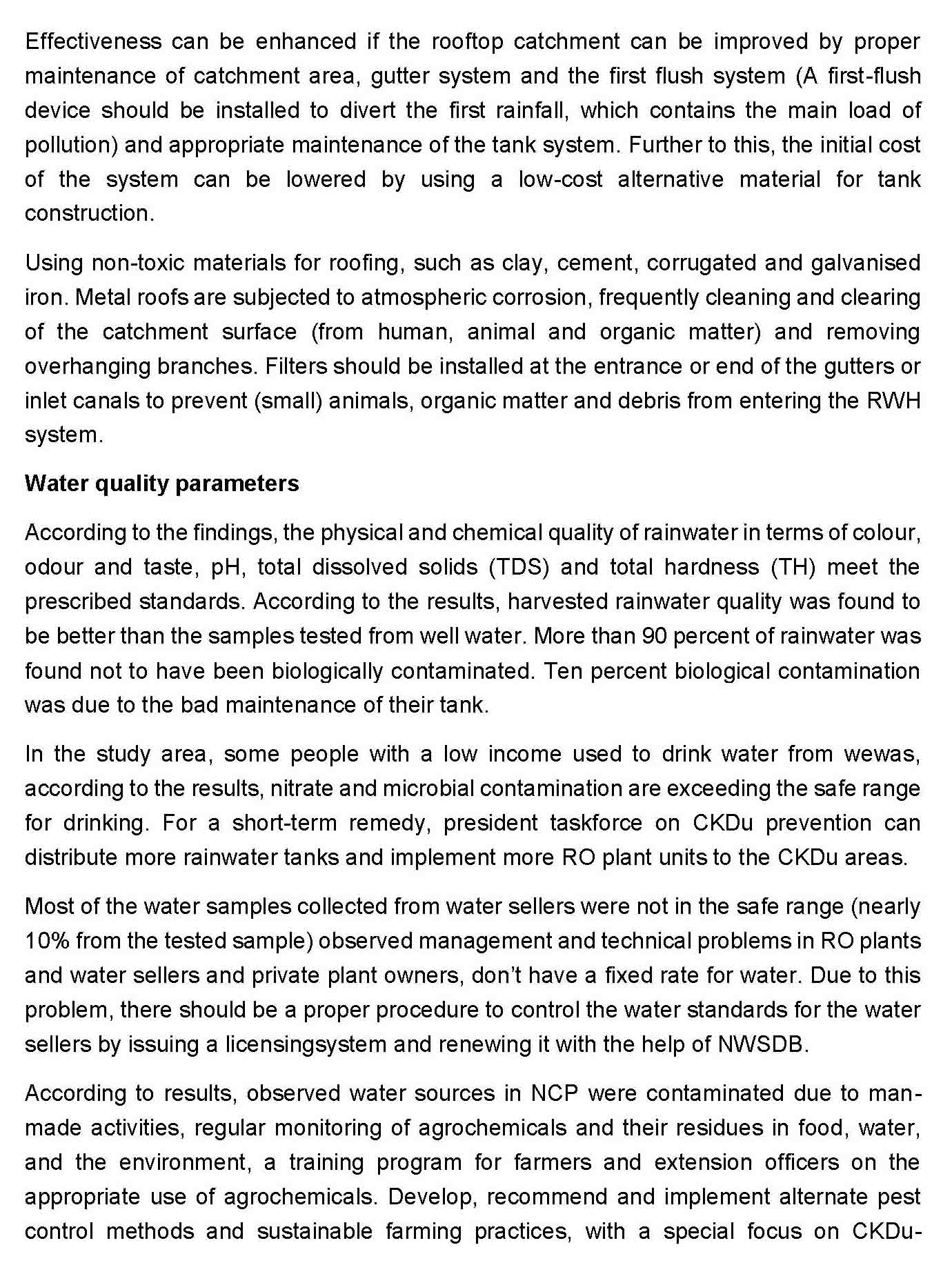 Drinking harvested rainwater safely Page 6